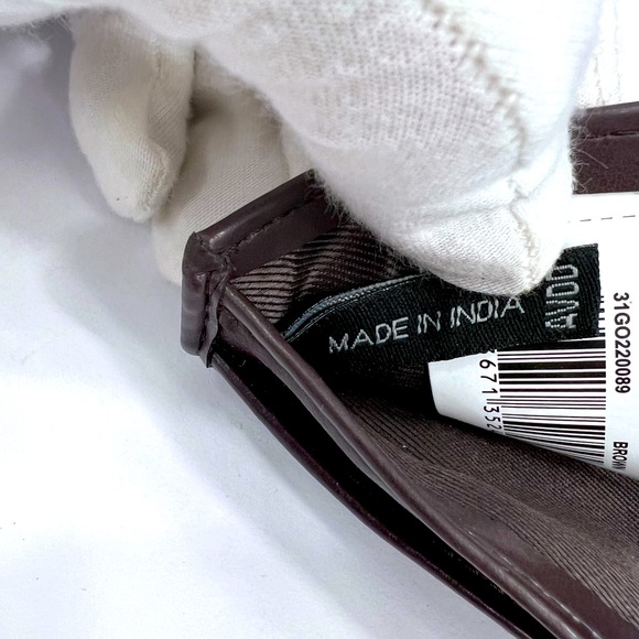 GUESS,MEN’S WALLET, BROWN, TRI FOLD, 9 CREDIT CARD HOLDER,4 HIDDEN COMPARTMENT - Picture 9 of 16